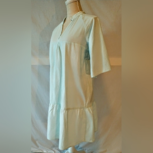 SHEIN - Comfortable Pale Aqua Dress / Long Blouse - L 8/10 - Picture 11 of 12